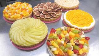 A fine fruit tart as beautiful as a flower garden! Japanese fruit artisans create beautiful tarts!