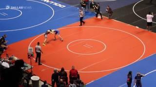 Trinity's Mack Beggs wrestles Grand Prairie's Kailyn Clay at the UIL Wrestling State Tournament