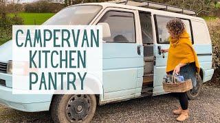 Stocking a Camper Van Pantry - Vanlife Kitchen and Food Essentials