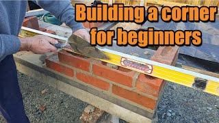 Building a brick corner for beginners