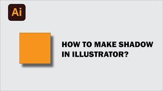 How to Drop Shadow in shape's and letter's in Adobe illustrator Step-by-step tutorial 2023