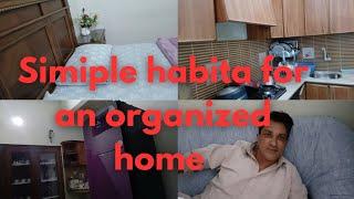 Simple Habita for an organized home || how to keep clean kitchen and home ll saravlog