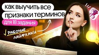  18 ЗАДАНИЕ ЕГЭ ПО ОБЩЕСТВОЗНАНИЮ | КАК ПИСАТЬ ПРИЗНАКИ ТЕРМИНОВ | ЛАЙФХАКИ ДЛЯ ЕГЭ 2025