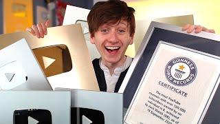 I got the YOUTUBE PLAY BUTTON Guinness World Record!