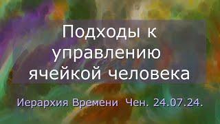 Cофоос.чен.24.07.2024 г. Иерархия Времени. Подходы к управлению ячейкой человека.