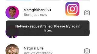 Fix Network request failed Please try again later Instagram Error Problem 2024