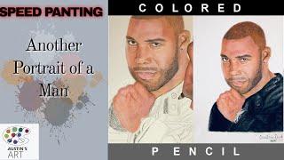 Another Man Portrait Tutorial | Colored Pencil Painting | Austin's Art