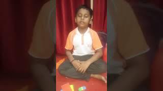 Our student performing with closed eyes after ESP course of MBM GURUKUL