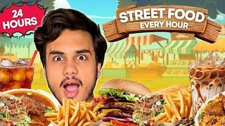 Eating Street Food Every Single Hour For a Day | Impossible Food Challenge @Anasfaisall