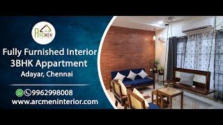 Adyar Premium Apartment Full Home Interior Decor  by Arcmen Best Interior Designer in Chennai