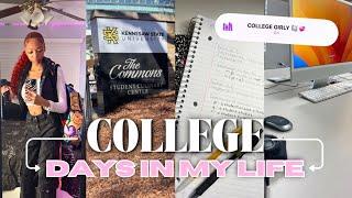 DAYS IN MY LIFE : KSU Chronicles  | grwm, classes, commuting to campus, & more