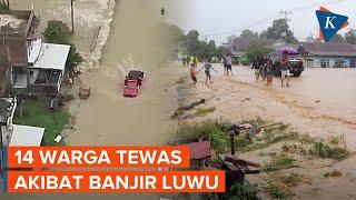 Kondisi Terkini Banjir dan Longsor di Luwu Sulsel, 14 Warga Meninggal Dunia