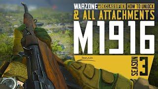 M1916 / HOW TO UNLOCK & ALL ATTACHMENT LVLS / Call of Duty Warzone / WARZONE VANGUARD M1916 Loadout