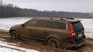 Volvo XC70 P3 2007-2016 offroad. Volvo in deep mud. Volvo AWD test. DDrive