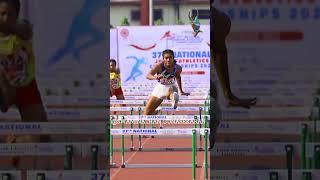 100m hurdles Girls Under18 Indian National Junior Championships #shorts