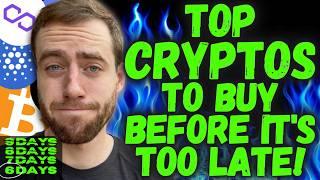 TOP 4 CRYPTO COINS TO BUY ON THIS DIP!  (XRP, SOLANA, CARDANO IT'S COMING AGAIN!)