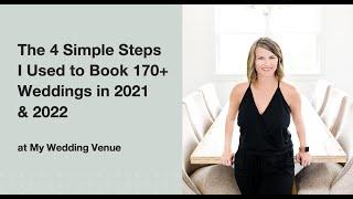 Wedding Venue Owners: 4 Steps I used to book 170 Weddings in 2021 and 2022 at my Wedding Venue