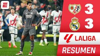 REAL MADRID NO PUDO y EMPATÓ 3-3 vs RAYO VALLECANO. GOLES: VALVERDE, BELLINGHAM Y RODRYGO | La Liga