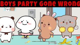 Boys Party Gone WRONG  |Peach Goma| |Animation| |Bubuanddudu|