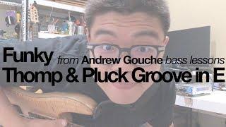 Funky Thomp & Pluck Groove in E from Andrew Gouche bass lessons