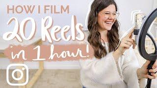 How to Film Reels FAST | Tips to best prepare to film & create your reels in a short amount of time!