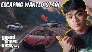 INTENSE "ESCAPING WANTED STARS" in GTA V! *epic fail* || Karlitzz