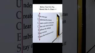 Watch This Before You Give Up #motivation #successmindset #success  #goals