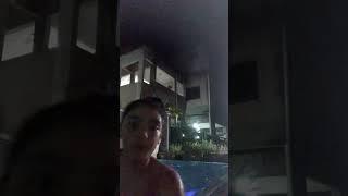 ROTINA DA NOITE NA PISCINA #rotina #rotinadanoite #piscina