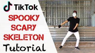 How To Do The "SPOOKY SCARY SKELETONS" | Tik Tok Dance Tutorial ( Beginners ) | How To with KING