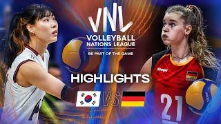 Korea  vs. Germany  - Highlights | Week 1 | Women's VNL 2025