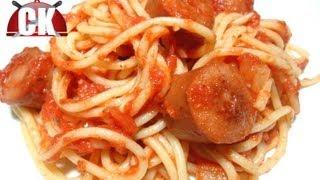 Spaghetti with Little Hot Dogs - The Big Bang Theory -  Easy Cooking!