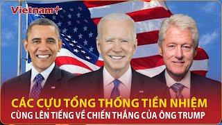 Ba đời tổng thống Biden, Obama, Clinton lên tiếng về chiến thắng của ông Trump và tương lai nước Mỹ