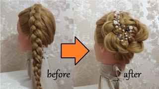 Beautiful light hairstyle | Красивая легкая прическа | 美丽的光发型 | Belle coiffure facile | 美しい光の髪型