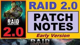 RAID 2.0 Early *PATCH NOTES* are Out!.. Planned for ~JUNE~.. *NEW* Info.. (RAID: Shadow Legends)