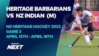 Heritage Barbarians v NZ Indians (M) | NZ Heritage Hockey Tournament 2022