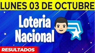 Resultados de La Loteria Nacional del Lunes 3 de Octubre del 2022