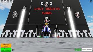 last breath sans all phase (obby creator)