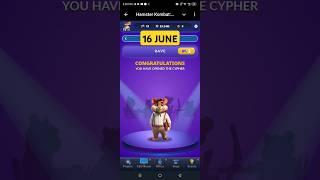 Hamster Kombat Dev Game Daily Cipher 16 June | Hamster Kombat Daily Cipher Code | Daily Combo
