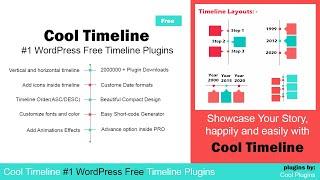 How can showcase Company History or story in WordPress using Cool Timeline