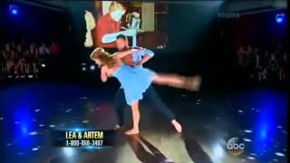 Lea Thompson & Artem Contemporary  DWTS 19 Week 4