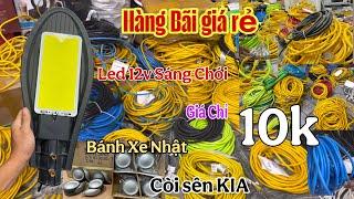Hàng bãi giá chỉ 10k, Led 12v siêu sáng, còi sên, nam châm, bánh xe nhật, máy cạo râu mỹ