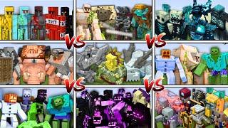 MODS vs MODS in Minecraft Mob Battle