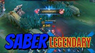 SABER LEGENDARY DI SOLO RANK GAME MOBILE LEGENDS