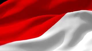 Animasi Bendera Merah Putih Berkibar - Green Screen - 3D animation - flag of Indonesia - FULL HD