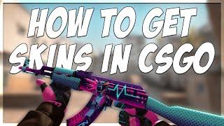 HOW TO GET SKINS IN CSGO!! (COMMUNITY MARKET TUTORIAL)