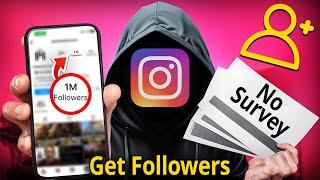 How To Get Instagram Followers No Survey