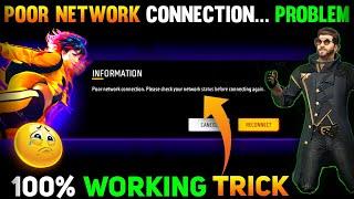 Poor Network Connection Please Check Your Network Status Before Connecting Again | Poor Network Conn