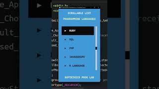 Scrollable List in C Programming #shorts #softethics #patternshorts #oldschoolc