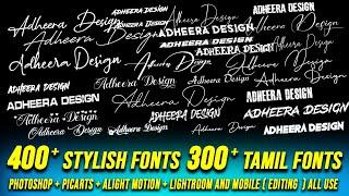 stylish english fonts free download English and tamil font collection style fonts pc & MOBILE #font