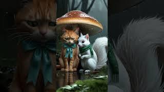 A Little Help in the Rain #shortsfeed #shortsvideo #shorts #ytshorts #cat #ai #cartoon